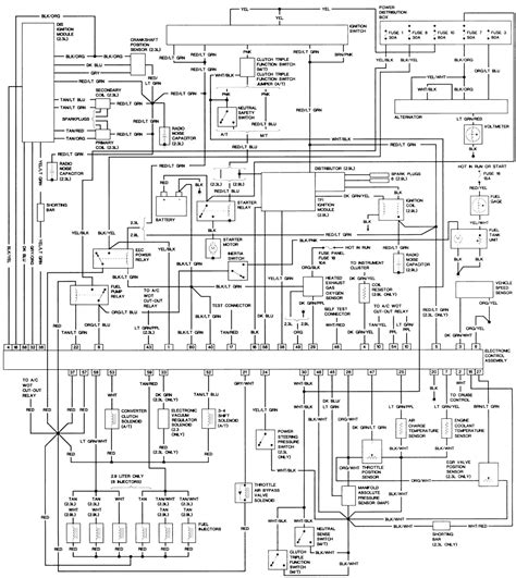 1989 ford ranger wiring diagram 